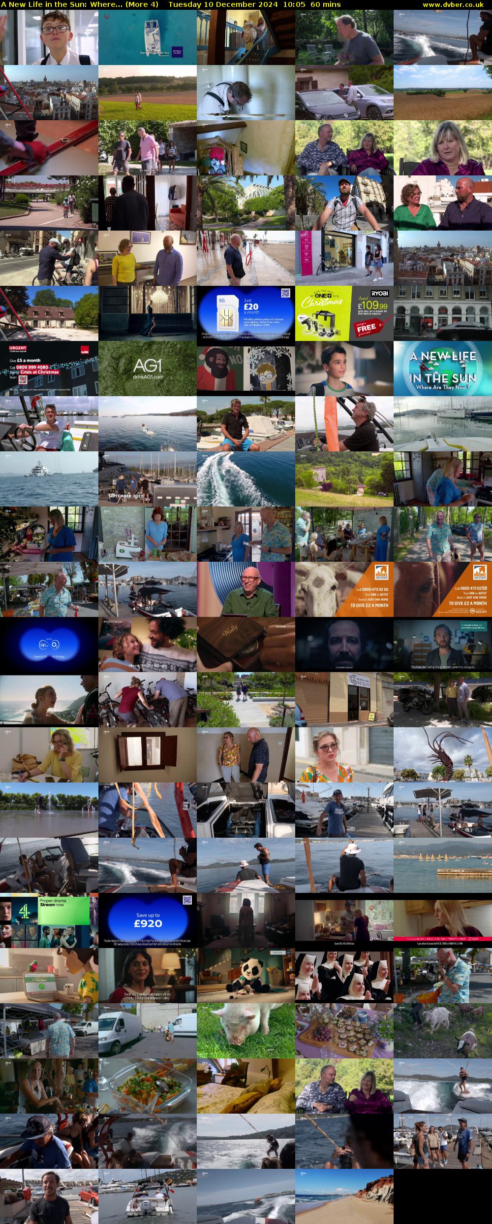 A New Life in the Sun: Where... (More 4) Tuesday 10 December 2024 10:05 - 11:05