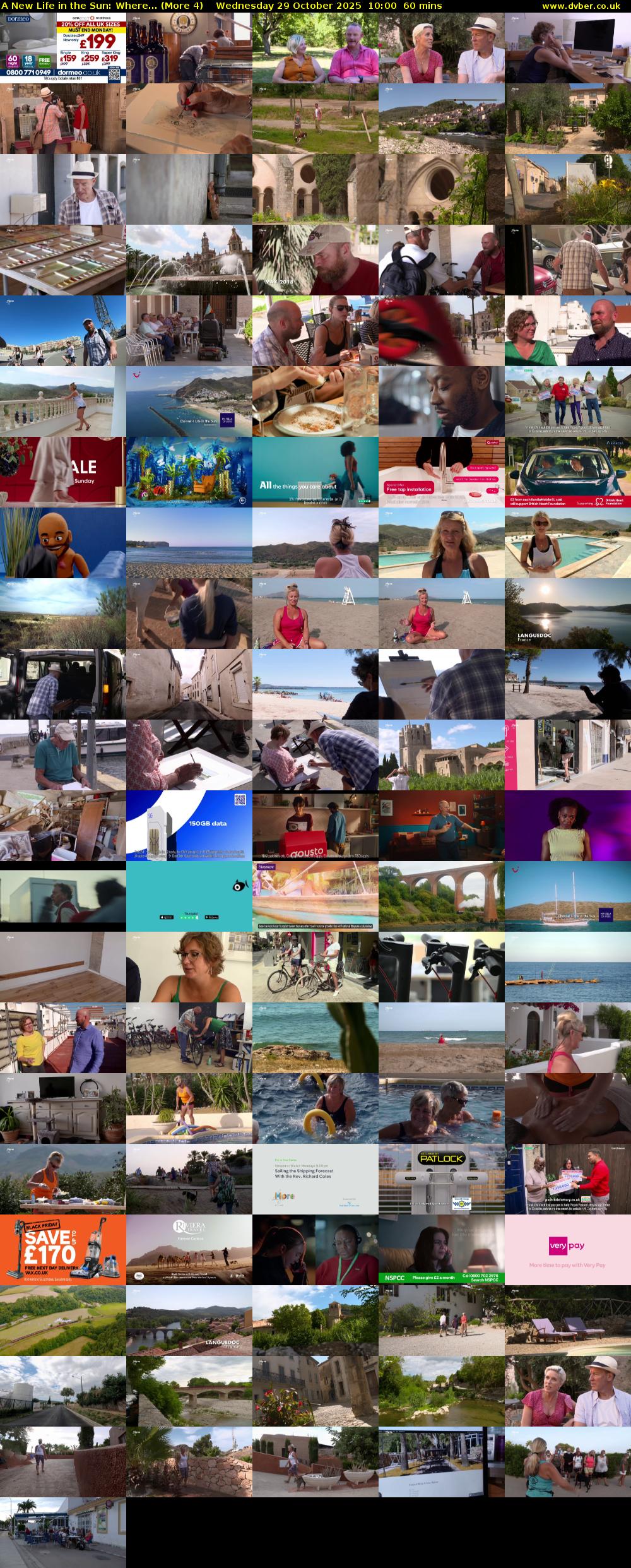 A New Life in the Sun: Where... (More 4) Wednesday 29 October 2025 10:00 - 11:00