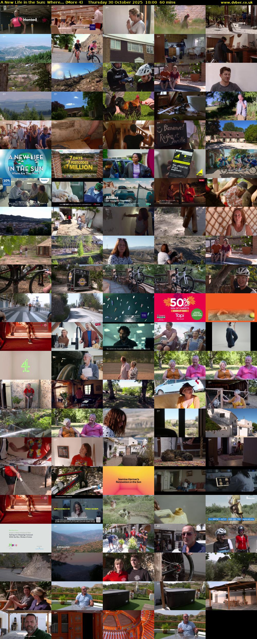 A New Life in the Sun: Where... (More 4) Thursday 30 October 2025 10:00 - 11:00