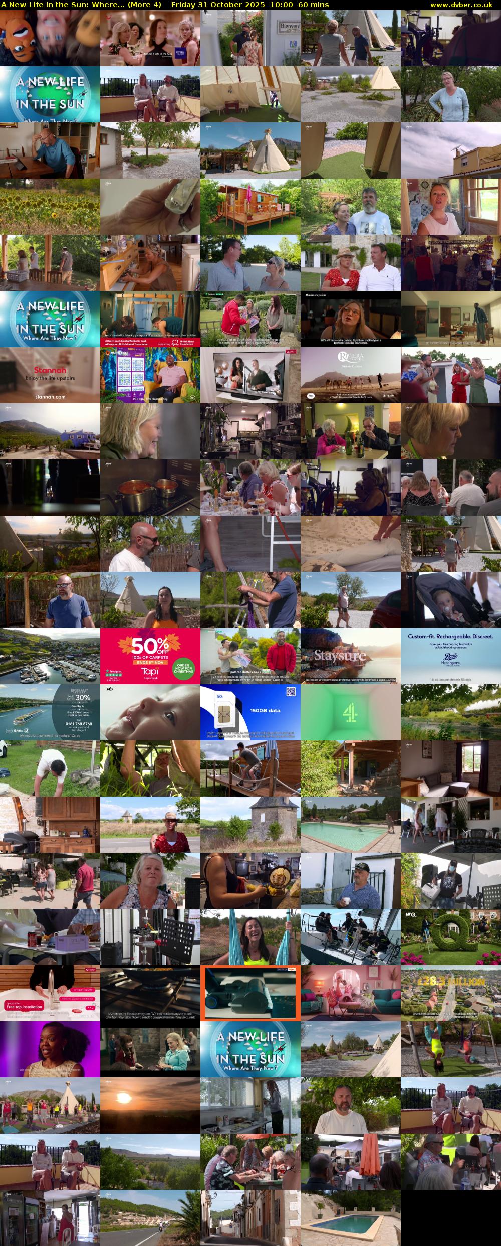 A New Life in the Sun: Where... (More 4) Friday 31 October 2025 10:00 - 11:00