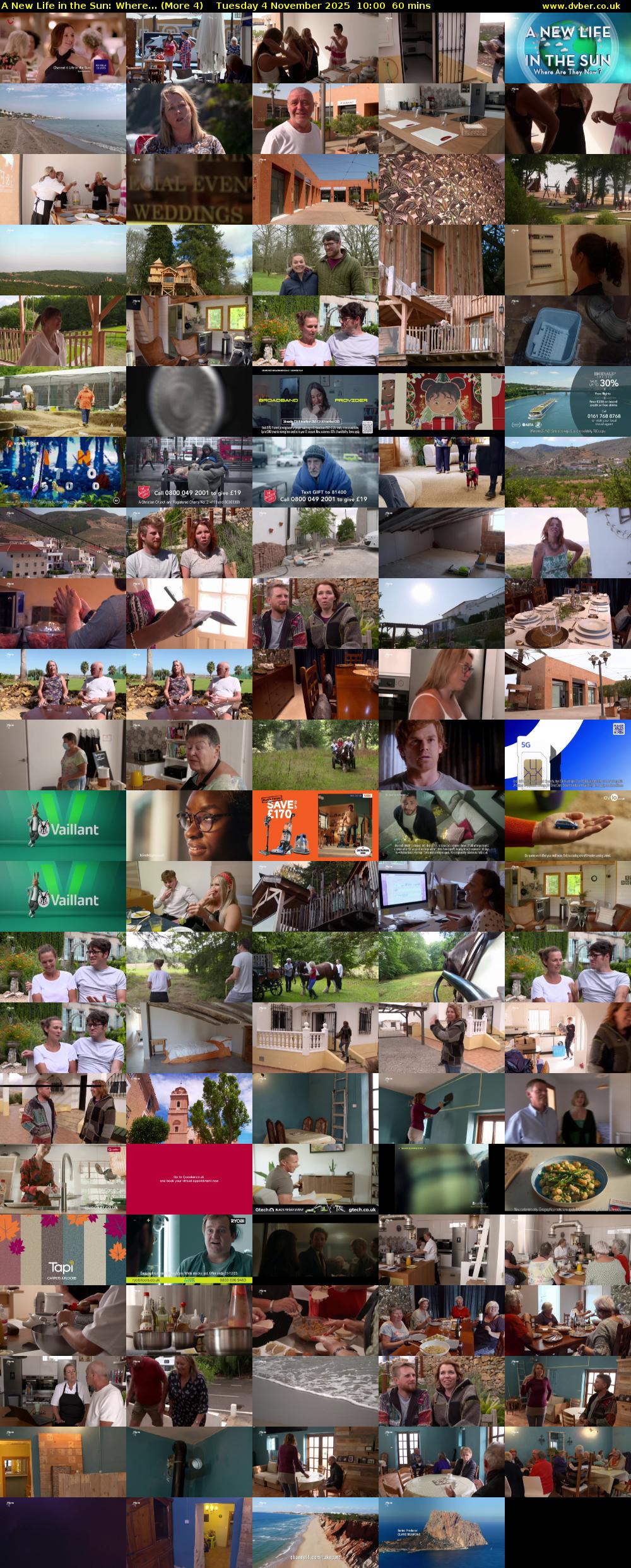 A New Life in the Sun: Where... (More 4) Tuesday 4 November 2025 10:00 - 11:00