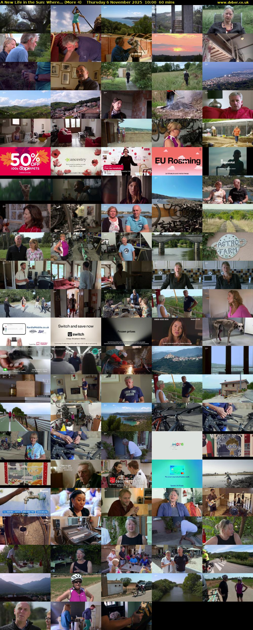 A New Life in the Sun: Where... (More 4) Thursday 6 November 2025 10:00 - 11:00