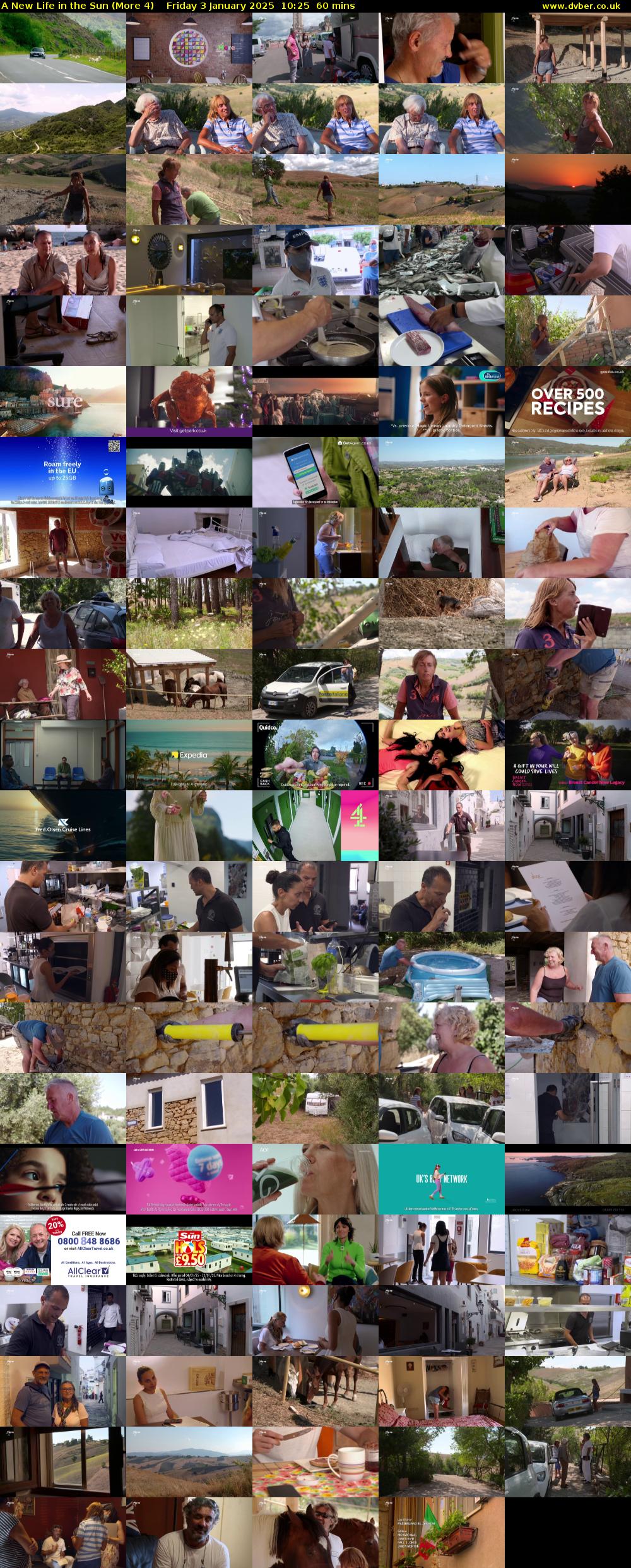 A New Life in the Sun (More 4) Friday 3 January 2025 10:25 - 11:25