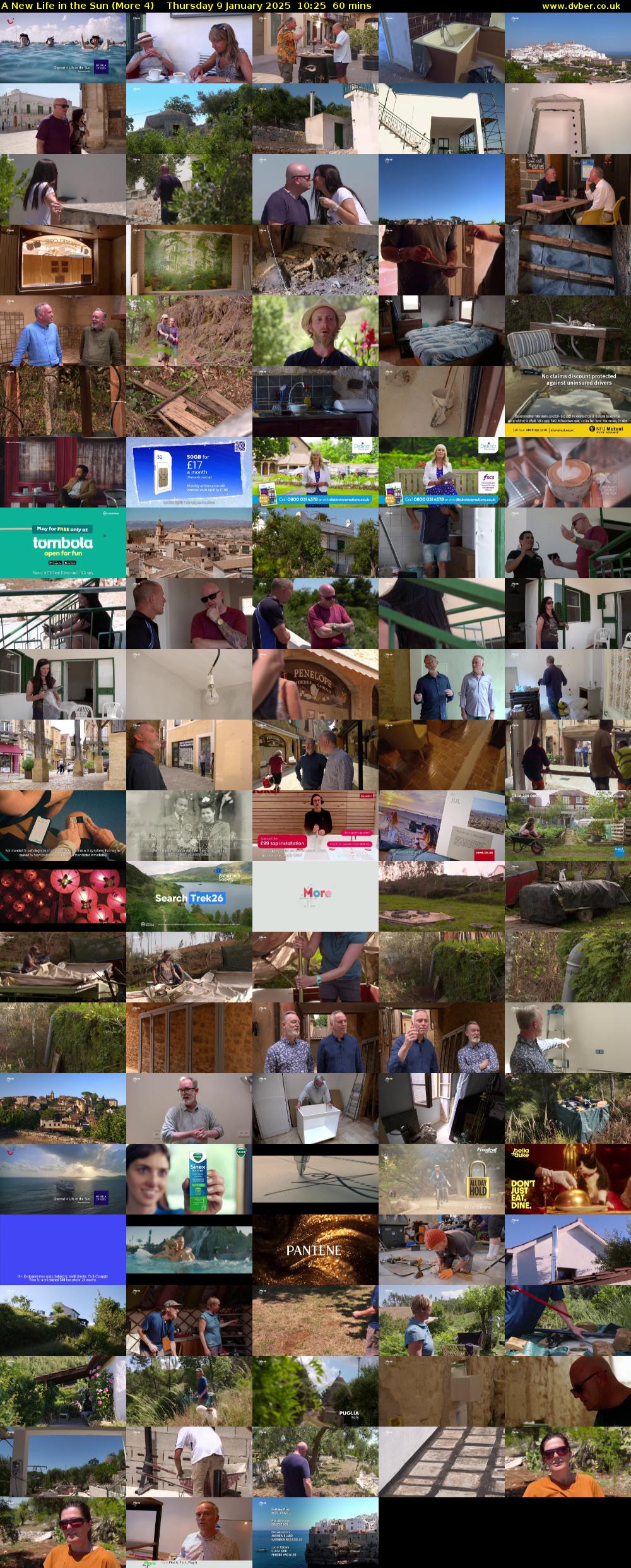 A New Life in the Sun (More 4) Thursday 9 January 2025 10:25 - 11:25
