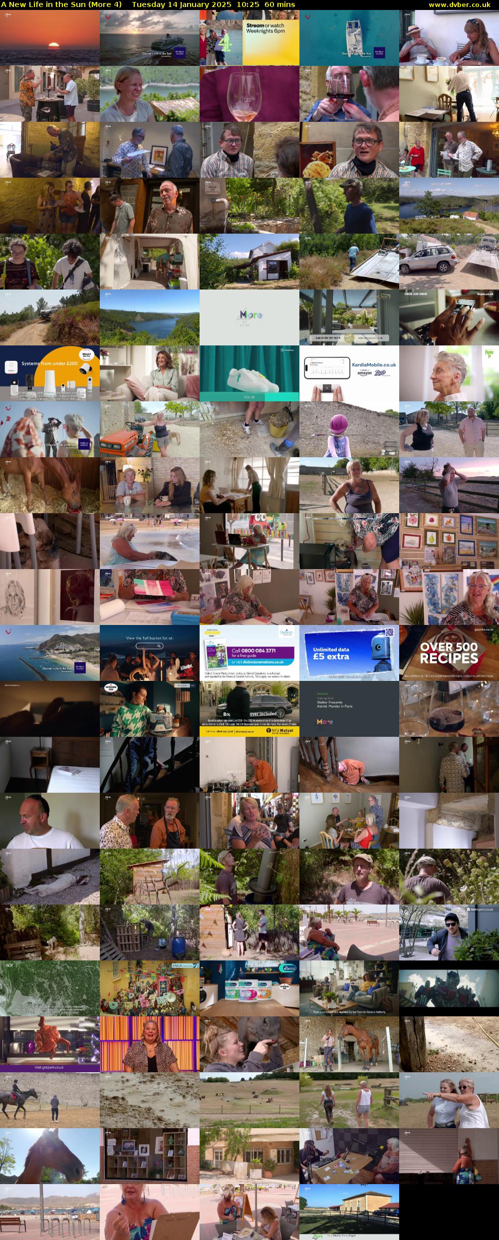 A New Life in the Sun (More 4) Tuesday 14 January 2025 10:25 - 11:25