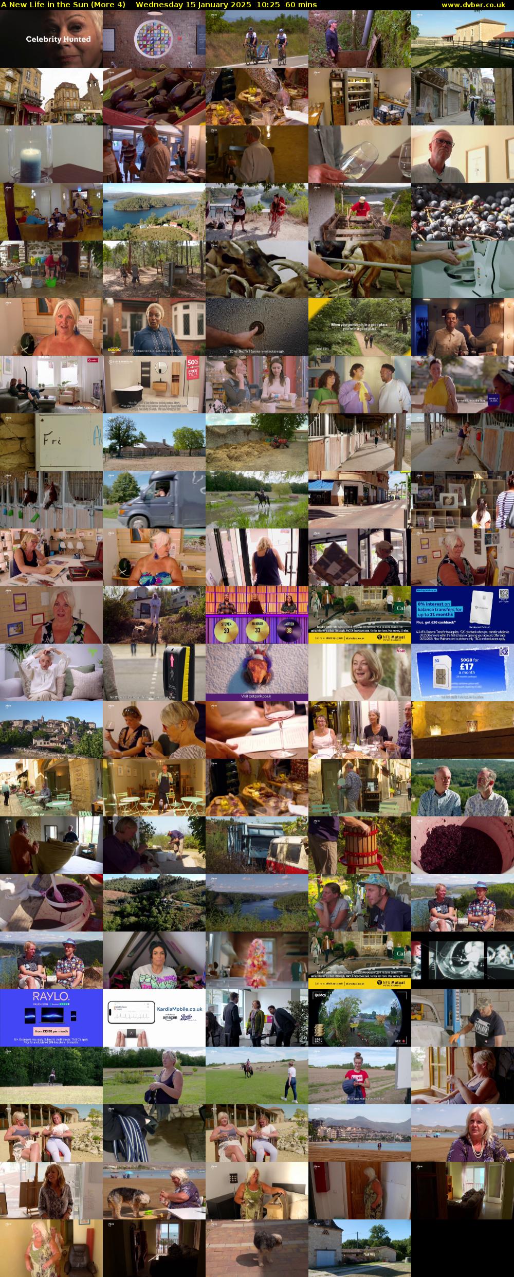 A New Life in the Sun (More 4) Wednesday 15 January 2025 10:25 - 11:25