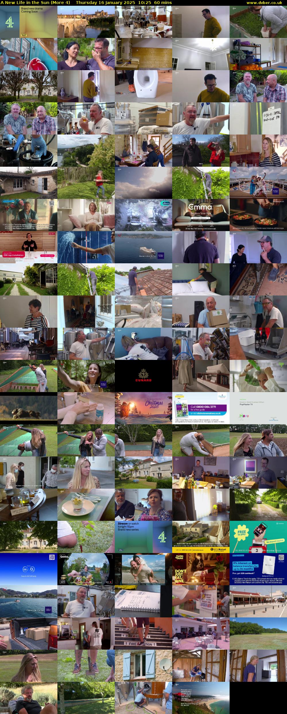 A New Life in the Sun (More 4) Thursday 16 January 2025 10:25 - 11:25