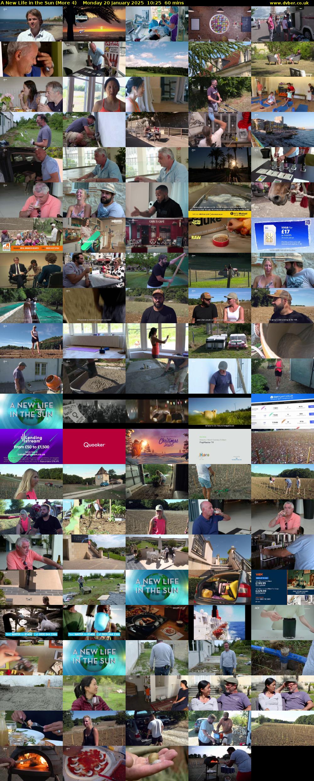 A New Life in the Sun (More 4) Monday 20 January 2025 10:25 - 11:25