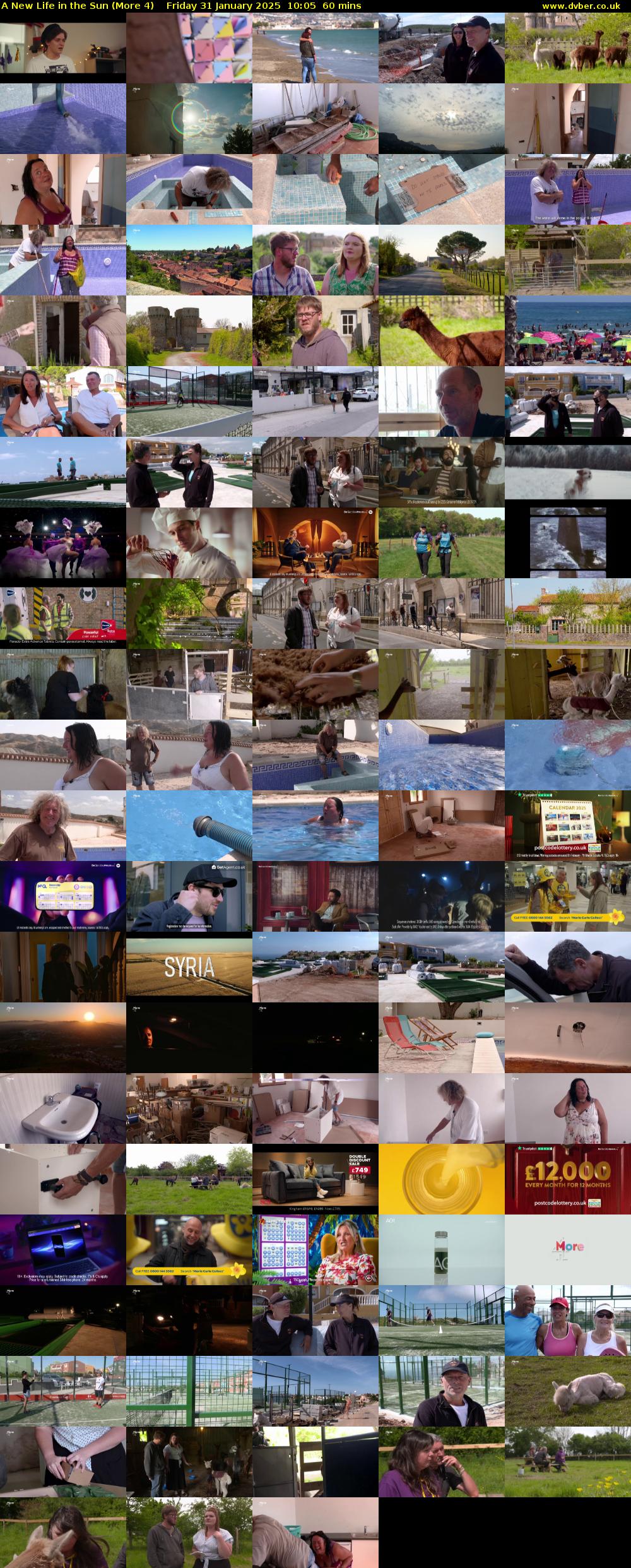 A New Life in the Sun (More 4) Friday 31 January 2025 10:05 - 11:05