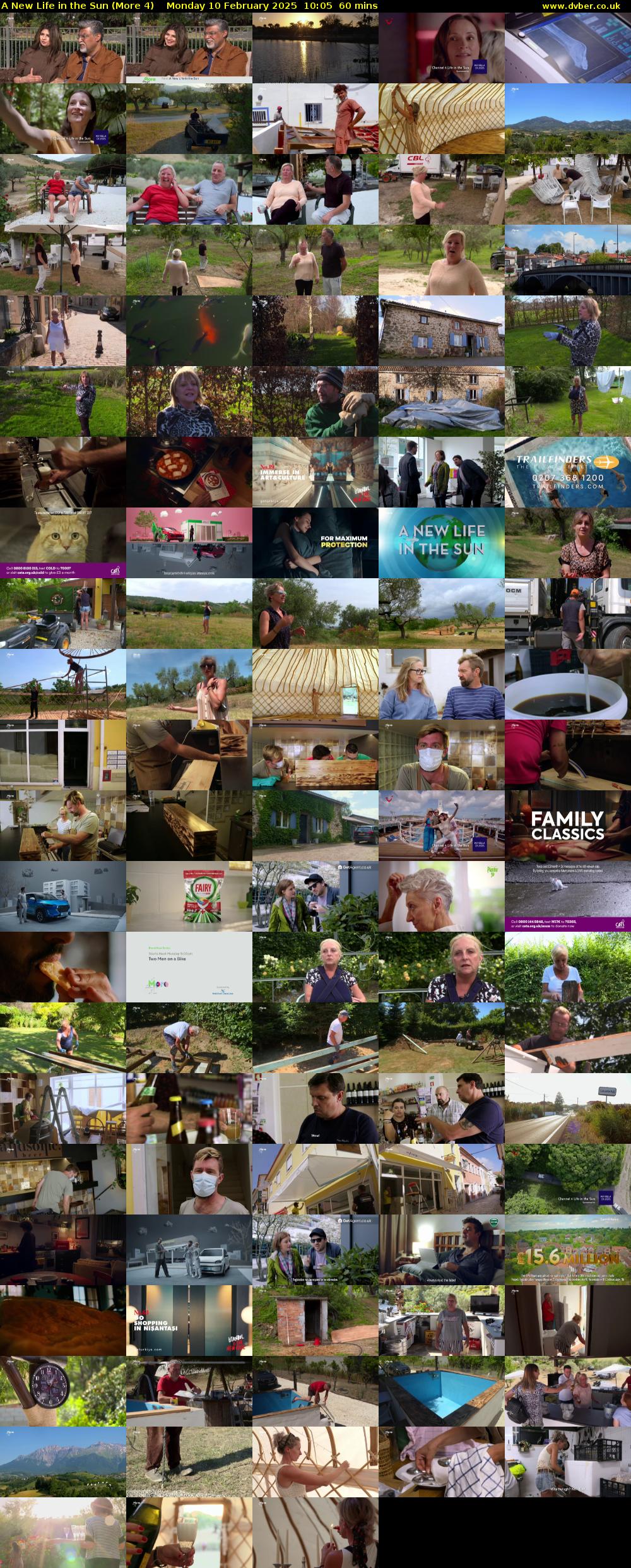 A New Life in the Sun (More 4) Monday 10 February 2025 10:05 - 11:05