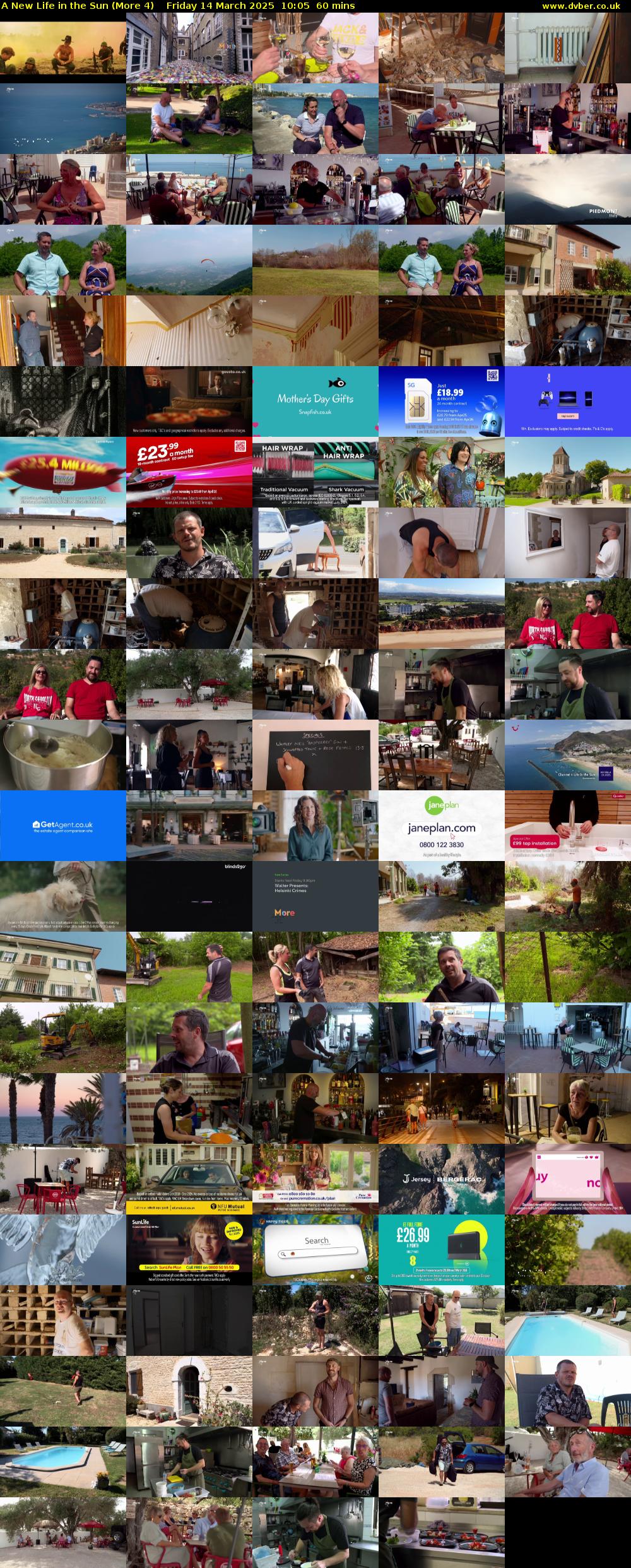 A New Life in the Sun (More 4) Friday 14 March 2025 10:05 - 11:05