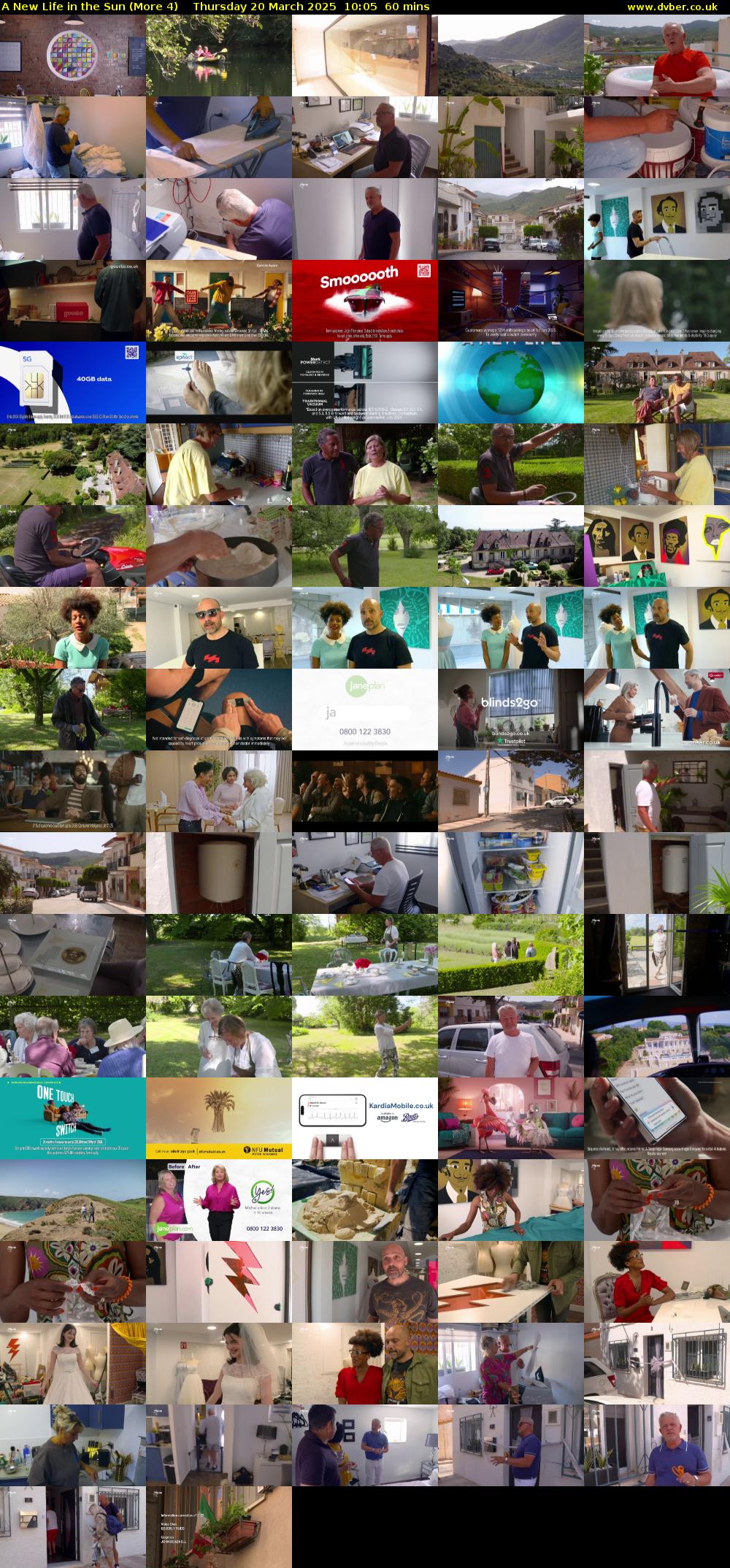 A New Life in the Sun (More 4) Thursday 20 March 2025 10:05 - 11:05