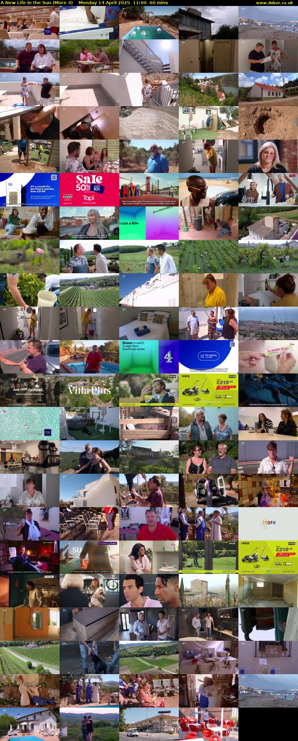 A New Life in the Sun (More 4) Monday 14 April 2025 11:00 - 12:00