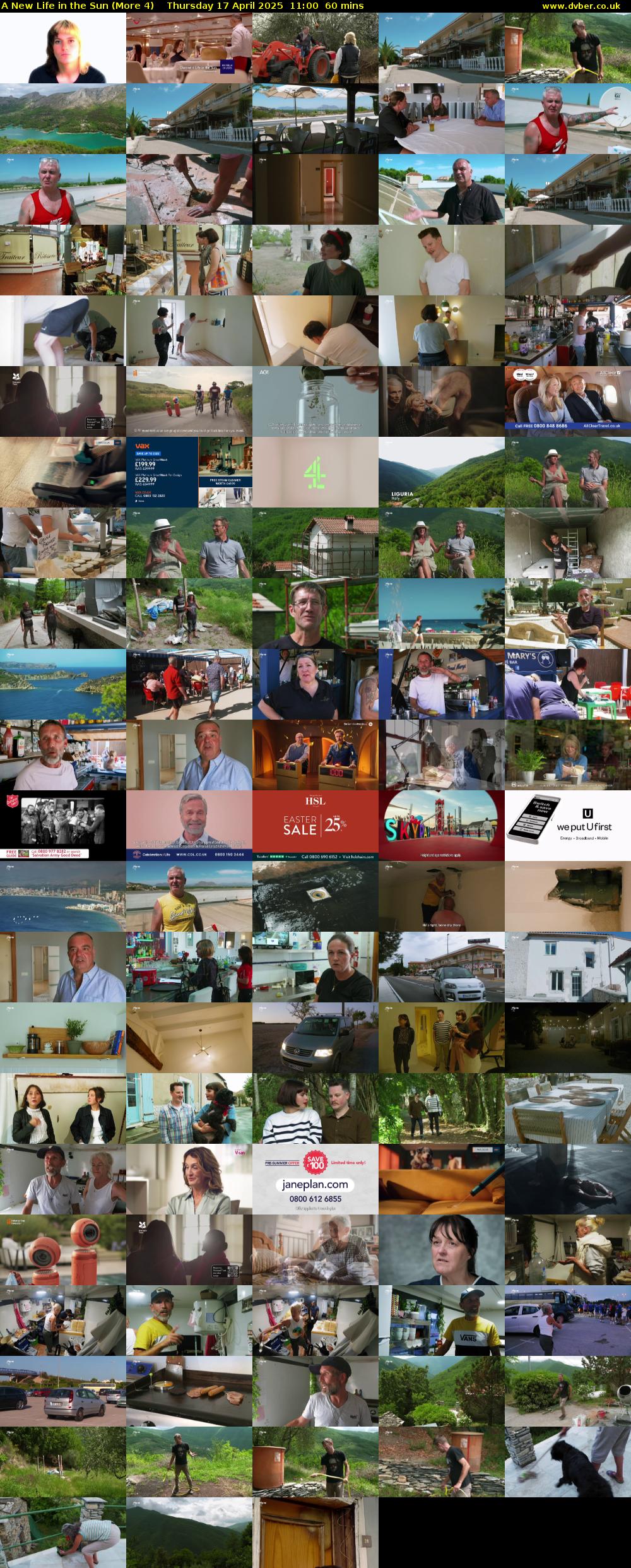 A New Life in the Sun (More 4) Thursday 17 April 2025 11:00 - 12:00