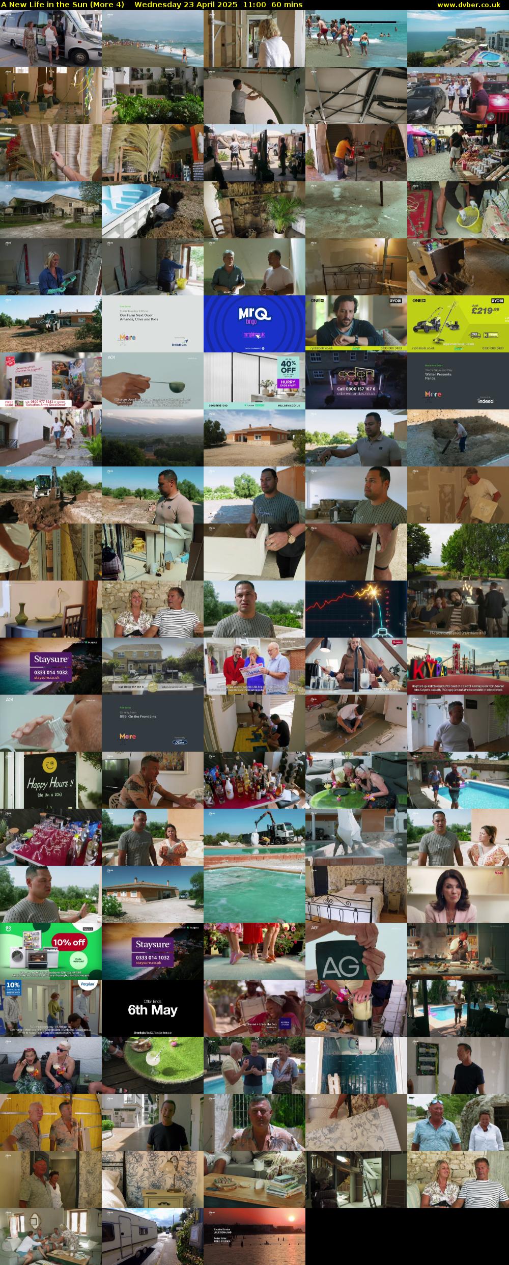 A New Life in the Sun (More 4) Wednesday 23 April 2025 11:00 - 12:00