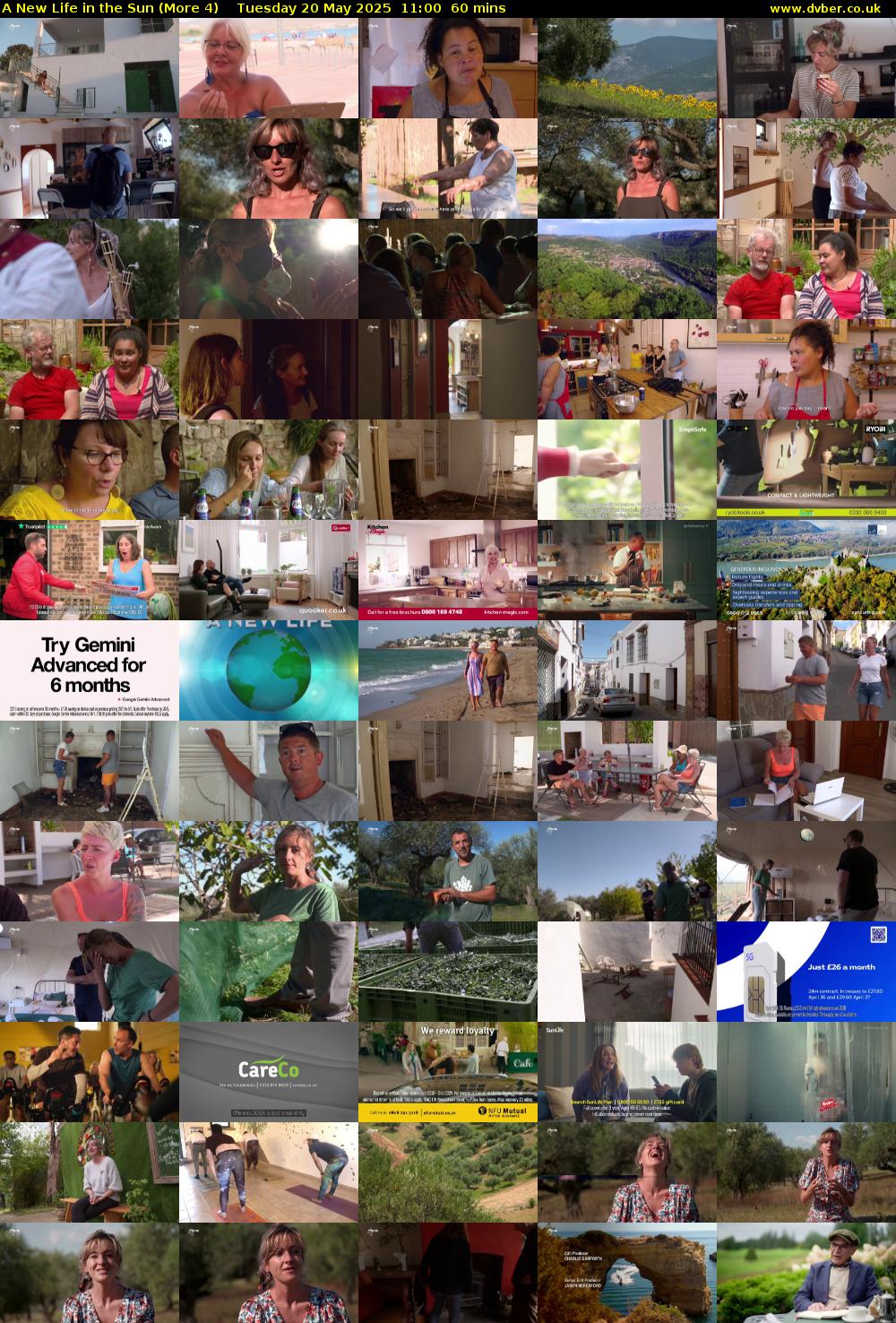 A New Life in the Sun (More 4) Tuesday 20 May 2025 11:00 - 12:00