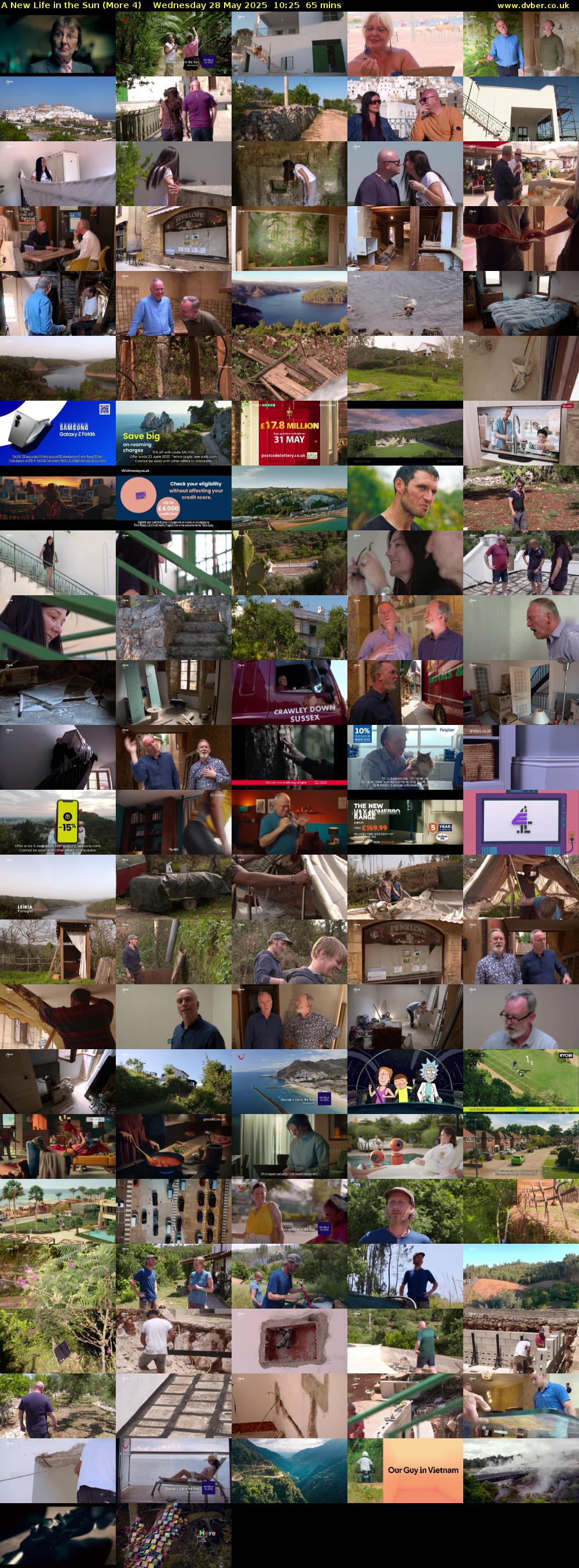 A New Life in the Sun (More 4) Wednesday 28 May 2025 10:25 - 11:30