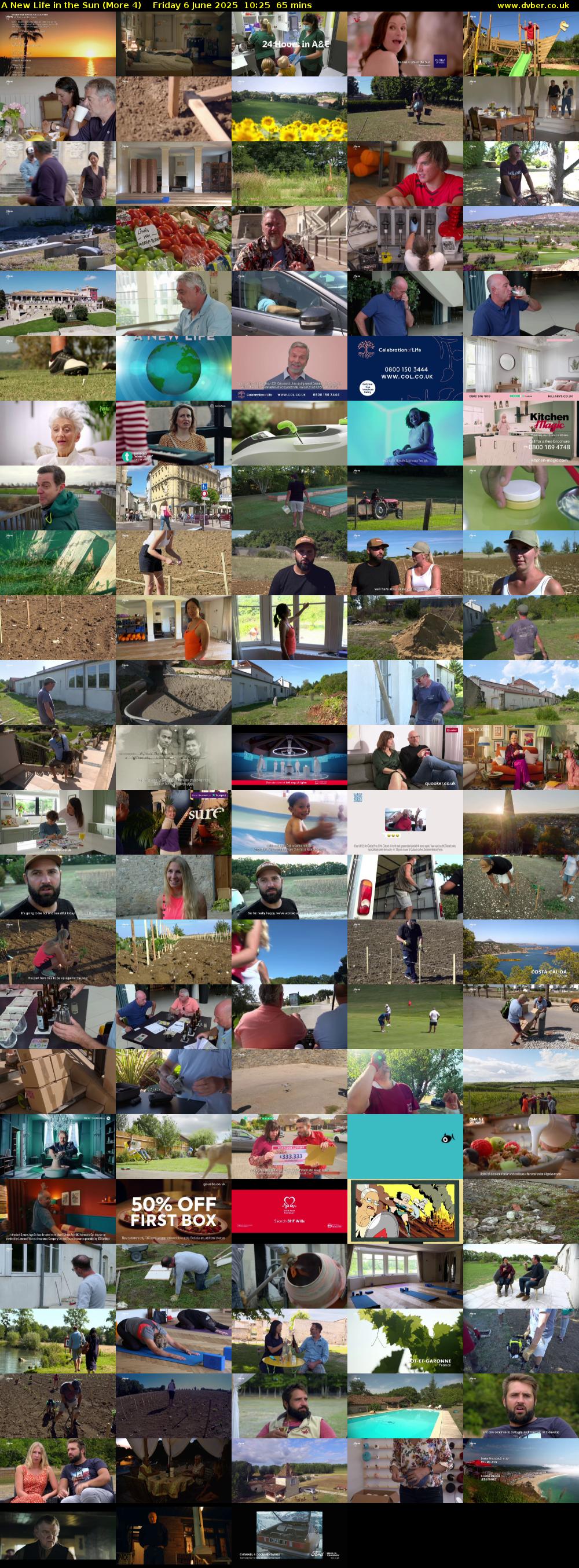 A New Life in the Sun (More 4) Friday 6 June 2025 10:25 - 11:30