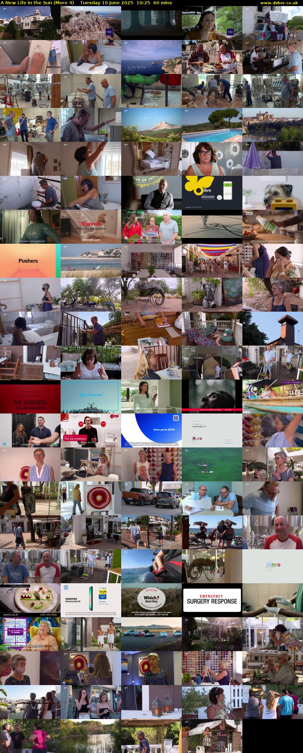 A New Life in the Sun (More 4) Tuesday 10 June 2025 10:25 - 11:25