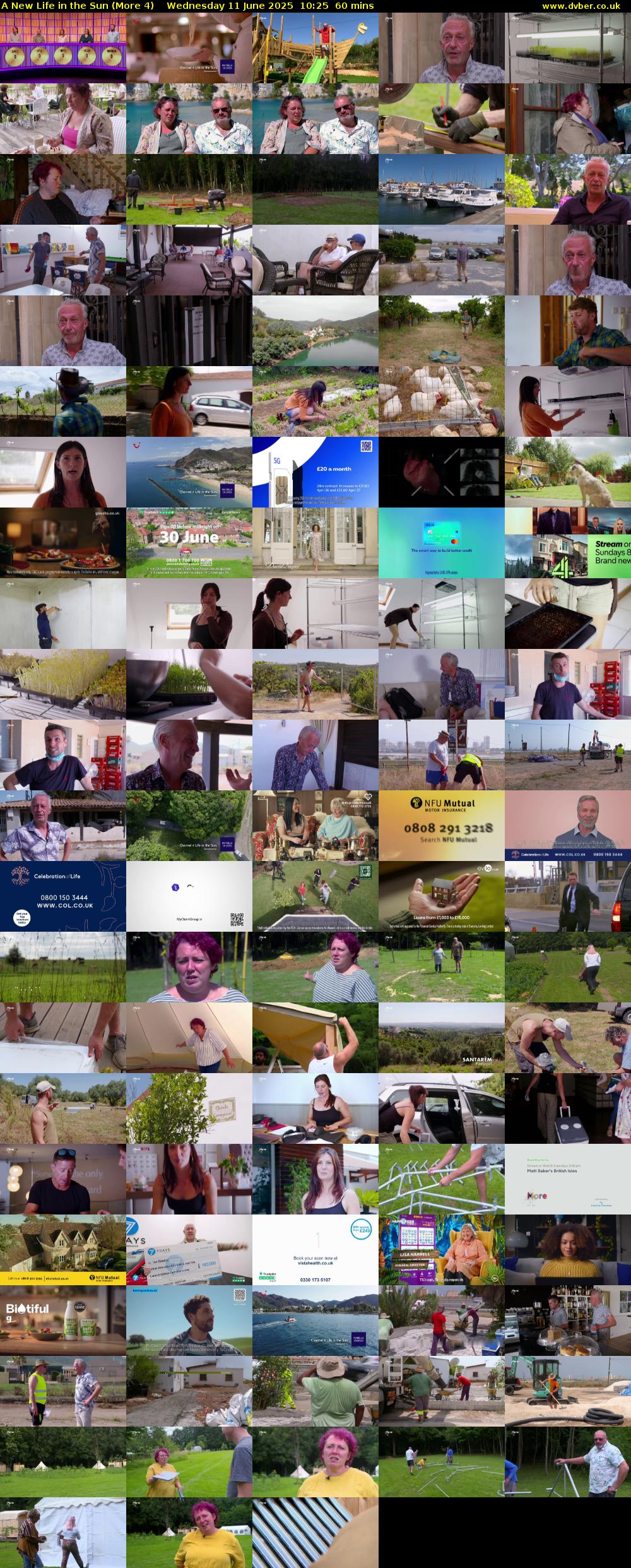 A New Life in the Sun (More 4) Wednesday 11 June 2025 10:25 - 11:25