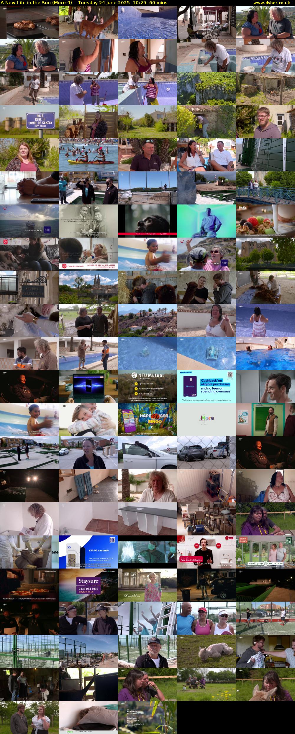 A New Life in the Sun (More 4) Tuesday 24 June 2025 10:25 - 11:25