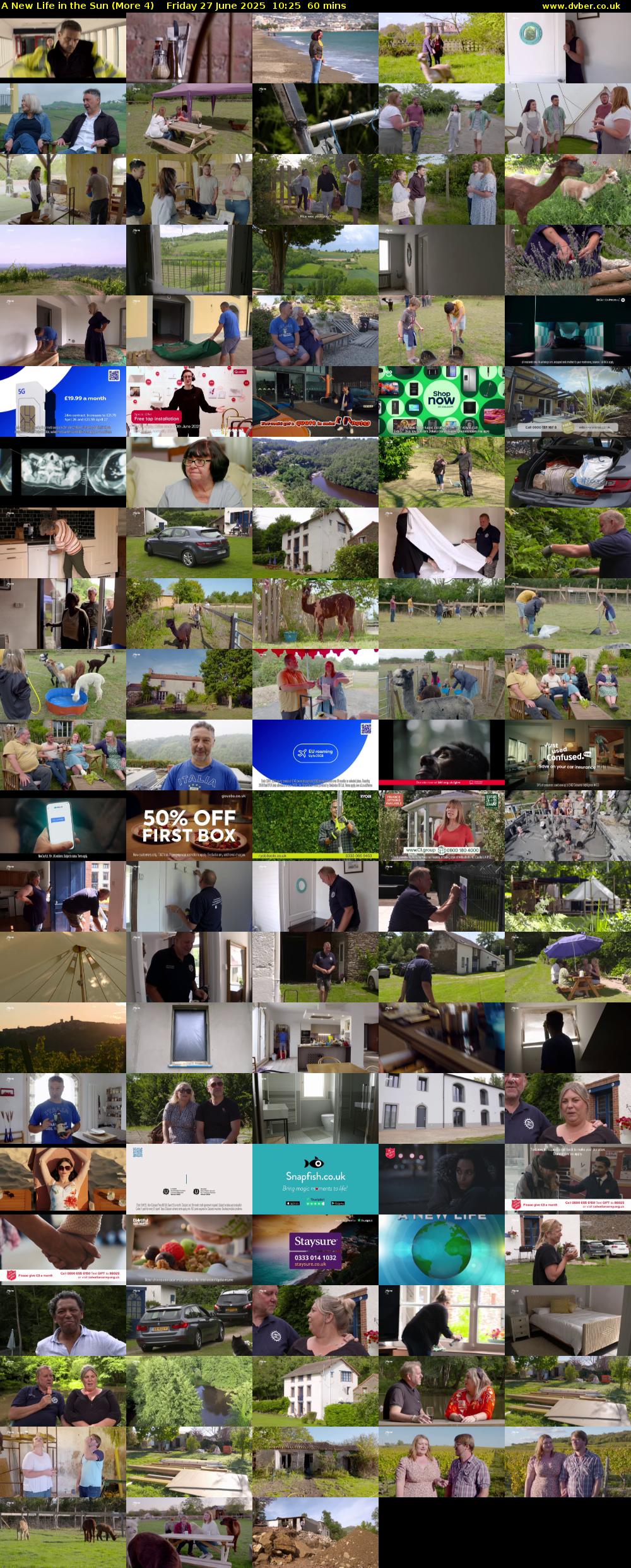 A New Life in the Sun (More 4) Friday 27 June 2025 10:25 - 11:25