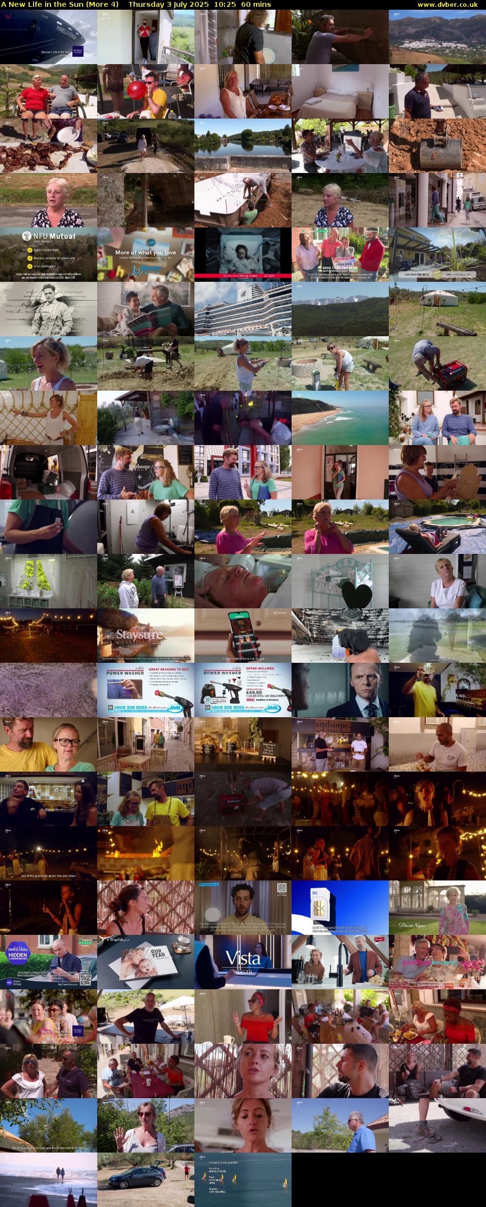 A New Life in the Sun (More 4) Thursday 3 July 2025 10:25 - 11:25