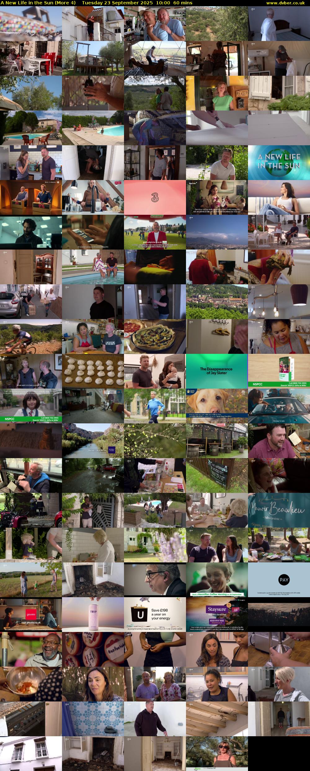 A New Life in the Sun (More 4) Tuesday 23 September 2025 10:00 - 11:00