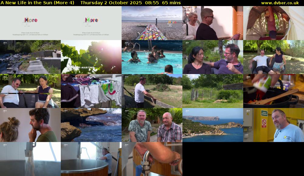 A New Life in the Sun (More 4) Thursday 2 October 2025 08:55 - 10:00