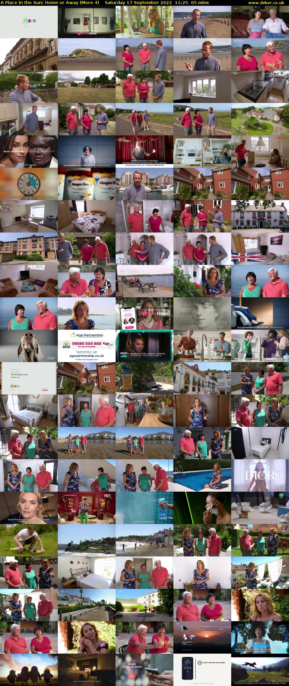 A Place in the Sun: Home or Away (More 4) Saturday 17 September 2022 11:25 - 12:30