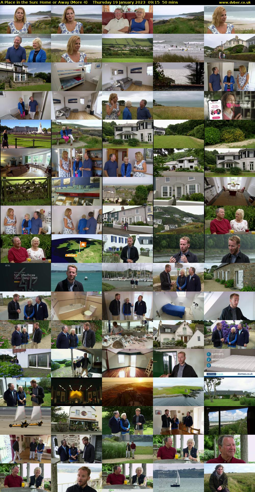 A Place in the Sun: Home or Away (More 4) Thursday 19 January 2023 09:15 - 10:05