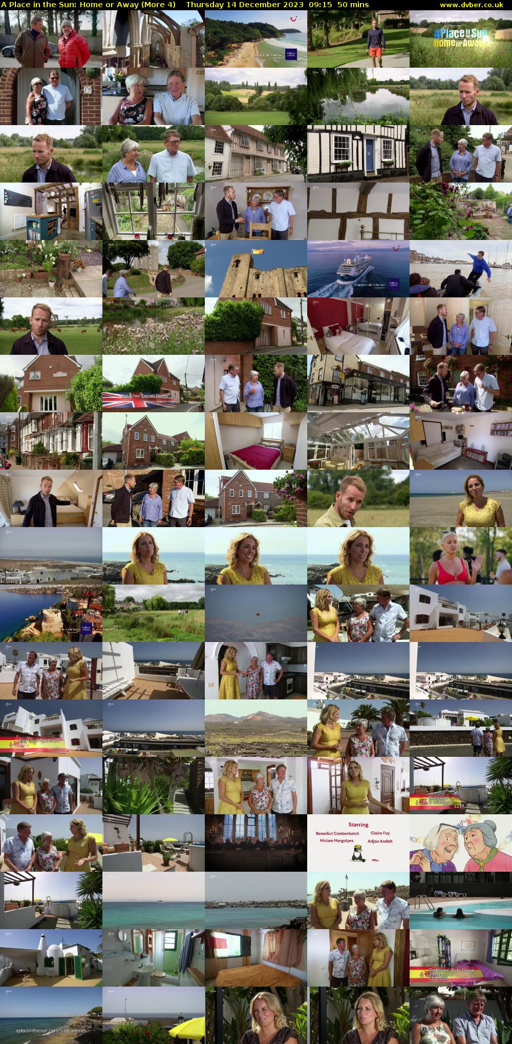 A Place in the Sun: Home or Away (More 4) Thursday 14 December 2023 09:15 - 10:05