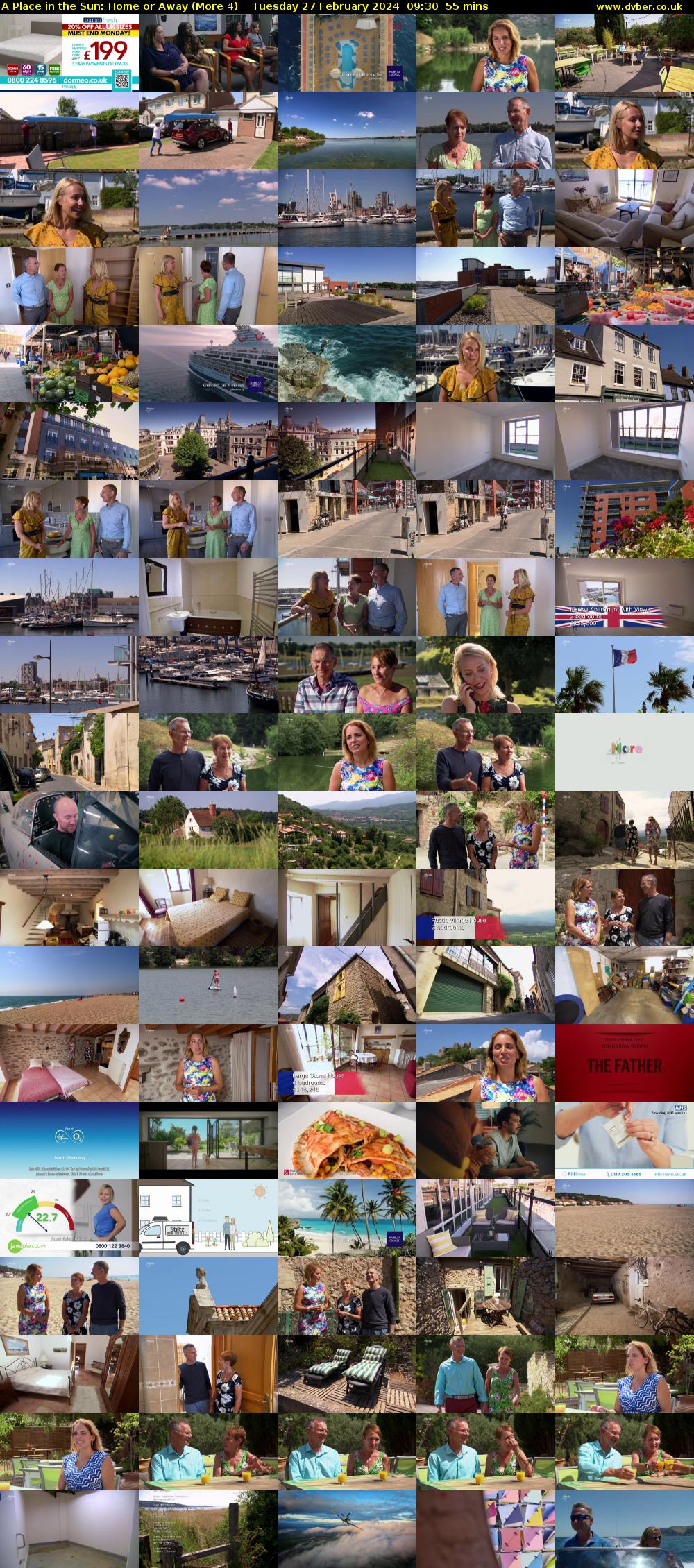 A Place in the Sun: Home or Away (More 4) Tuesday 27 February 2024 09:30 - 10:25