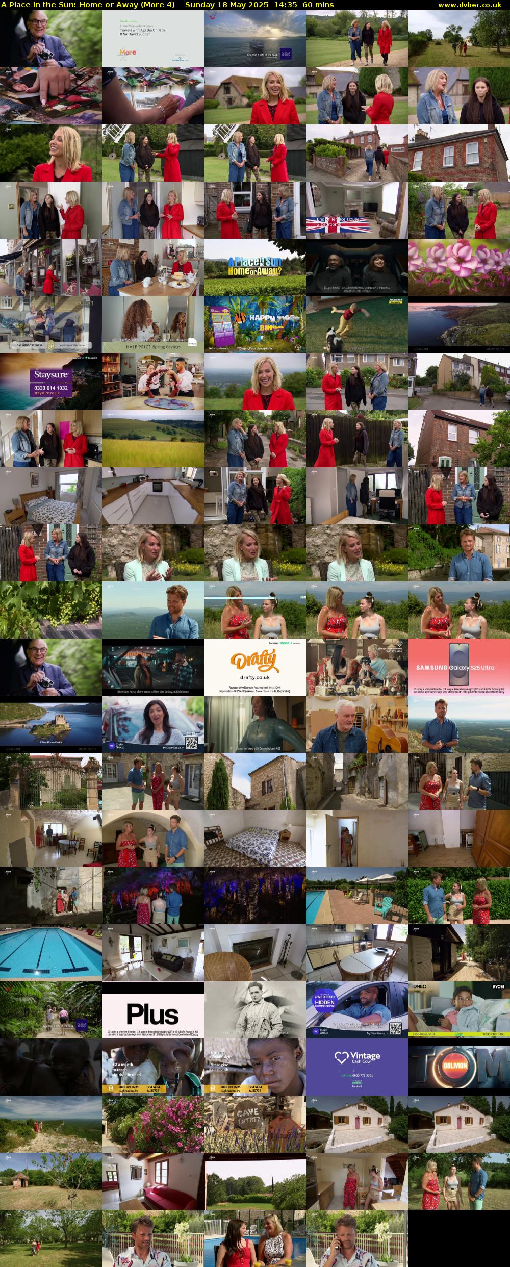 A Place in the Sun: Home or Away (More 4) Sunday 18 May 2025 14:35 - 15:35