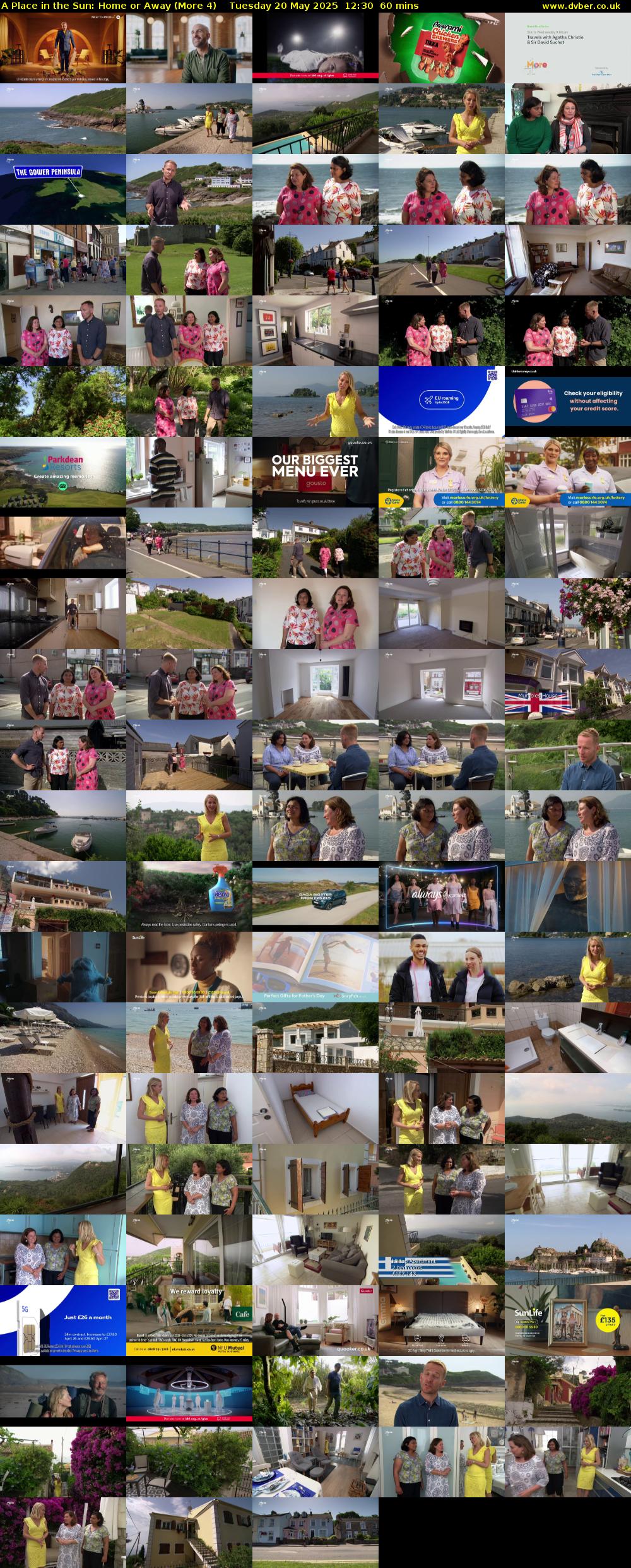 A Place in the Sun: Home or Away (More 4) Tuesday 20 May 2025 12:30 - 13:30