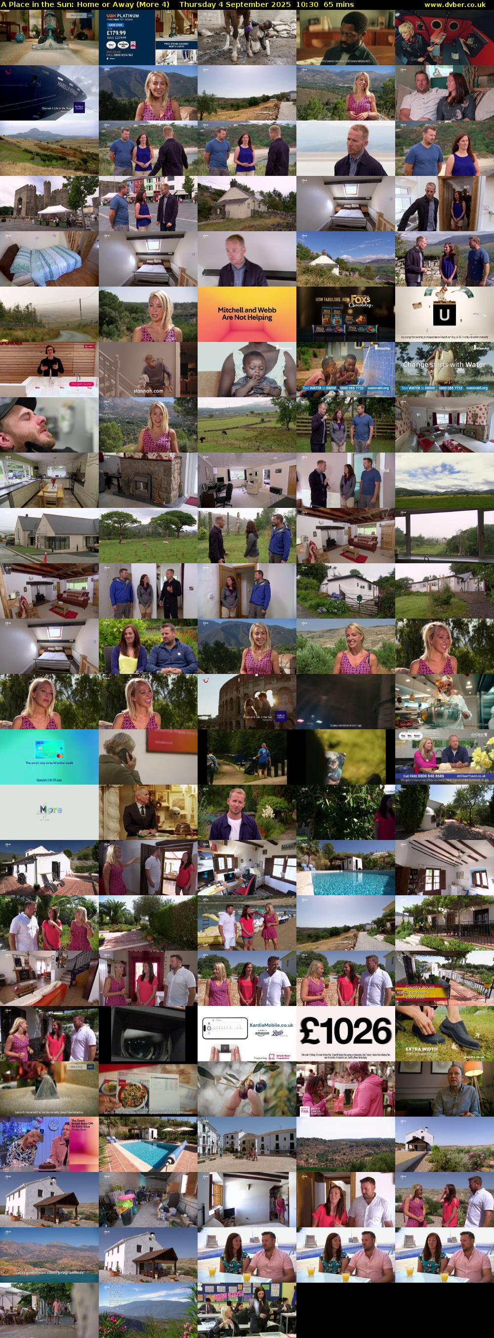 A Place in the Sun: Home or Away (More 4) Thursday 4 September 2025 10:30 - 11:35