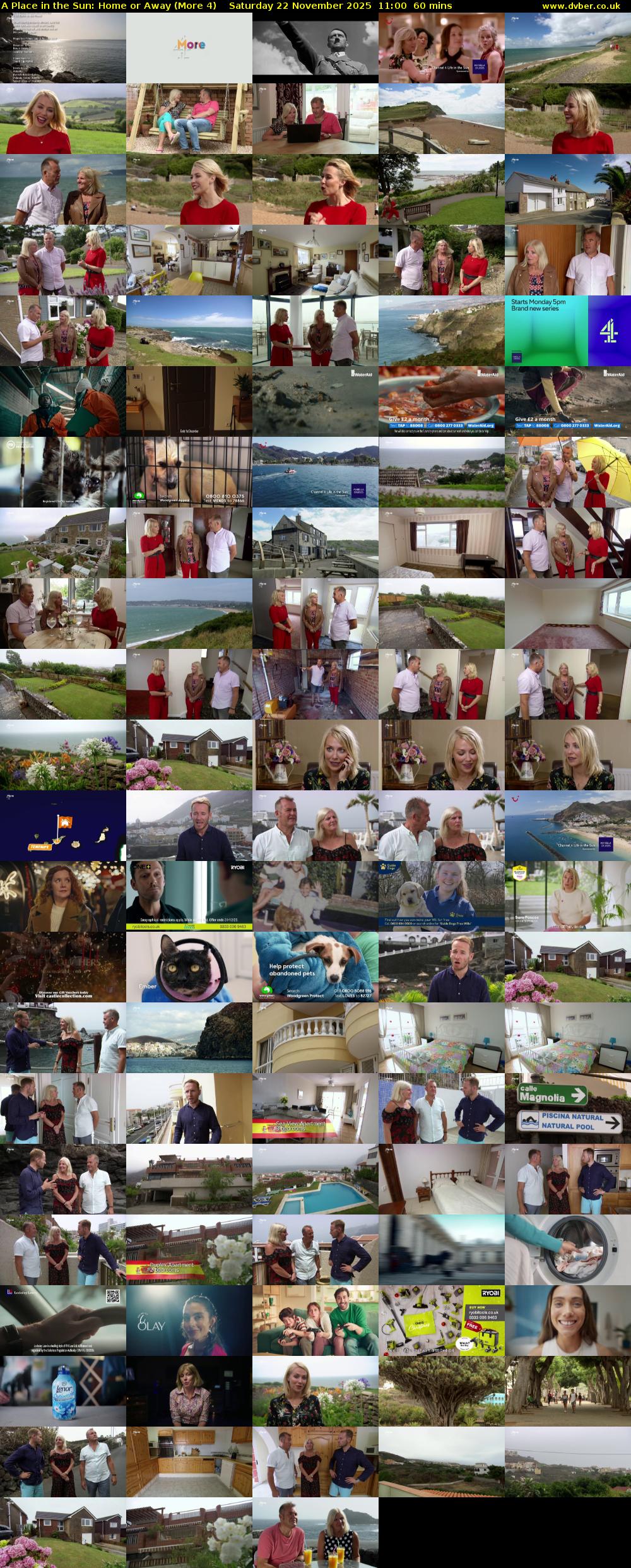 A Place in the Sun: Home or Away (More 4) Saturday 22 November 2025 11:00 - 12:00