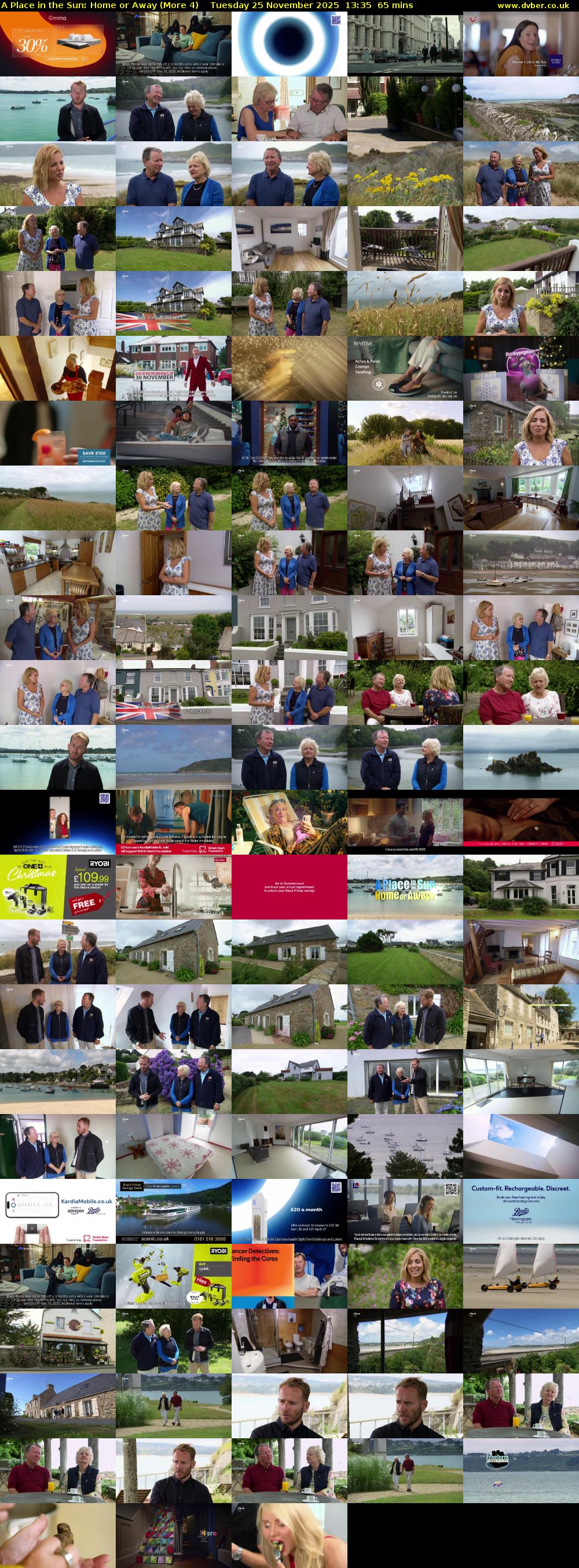 A Place in the Sun: Home or Away (More 4) Tuesday 25 November 2025 13:35 - 14:40