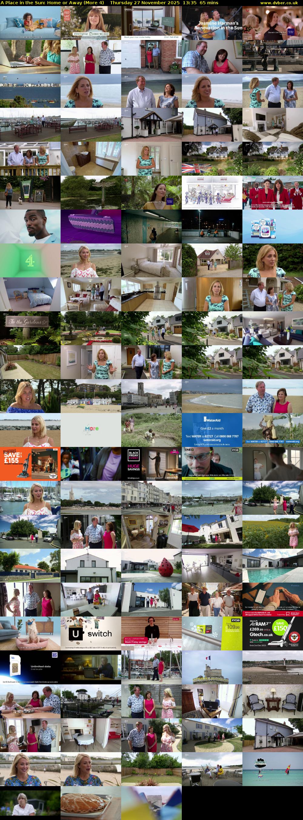 A Place in the Sun: Home or Away (More 4) Thursday 27 November 2025 13:35 - 14:40