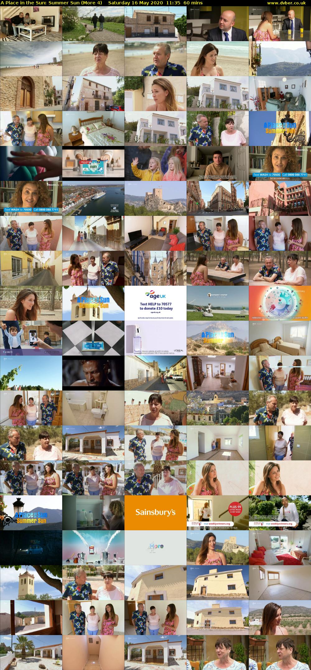 A Place in the Sun: Summer Sun (More 4) Saturday 16 May 2020 11:35 - 12:35
