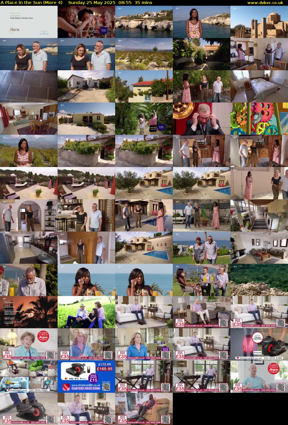 A Place in the Sun (More 4) Sunday 25 May 2025 08:55 - 09:30