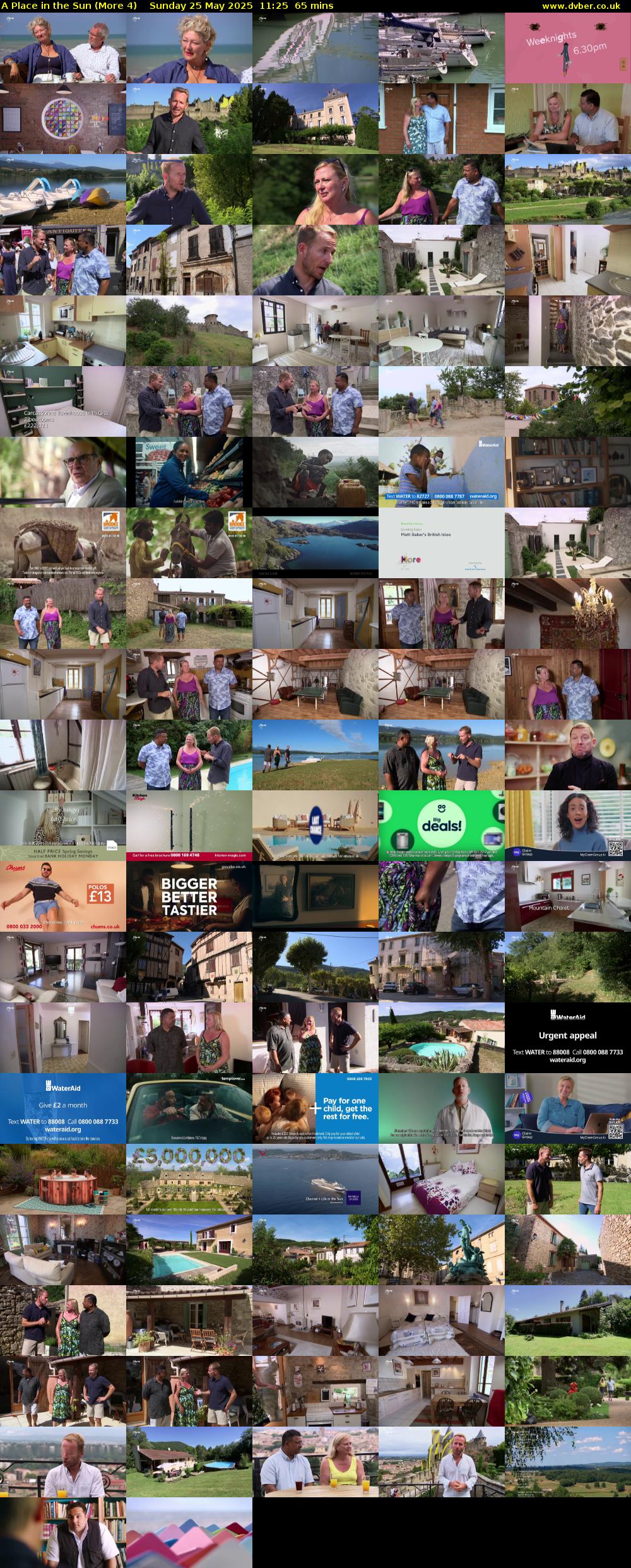 A Place in the Sun (More 4) Sunday 25 May 2025 11:25 - 12:30