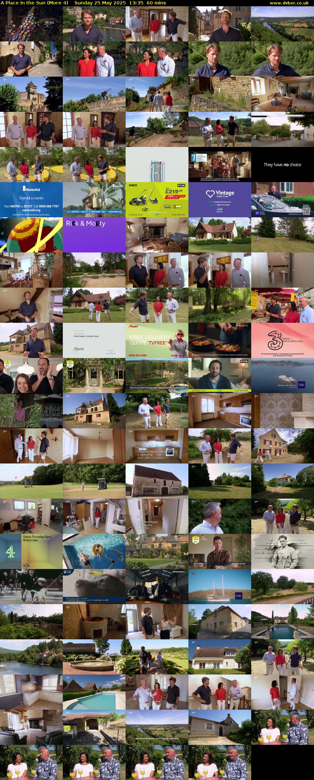 A Place in the Sun (More 4) Sunday 25 May 2025 13:35 - 14:35