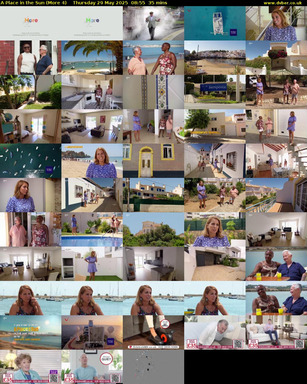 A Place in the Sun (More 4) Thursday 29 May 2025 08:55 - 09:30