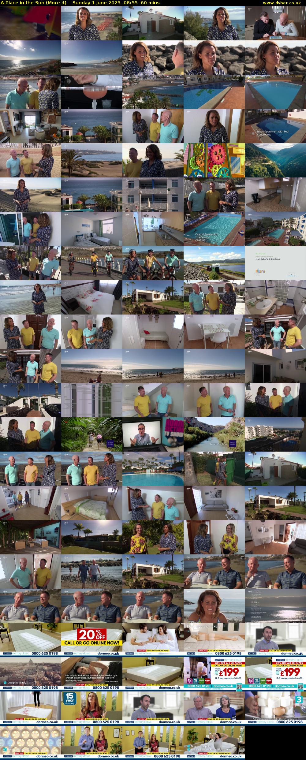 A Place in the Sun (More 4) Sunday 1 June 2025 08:55 - 09:55