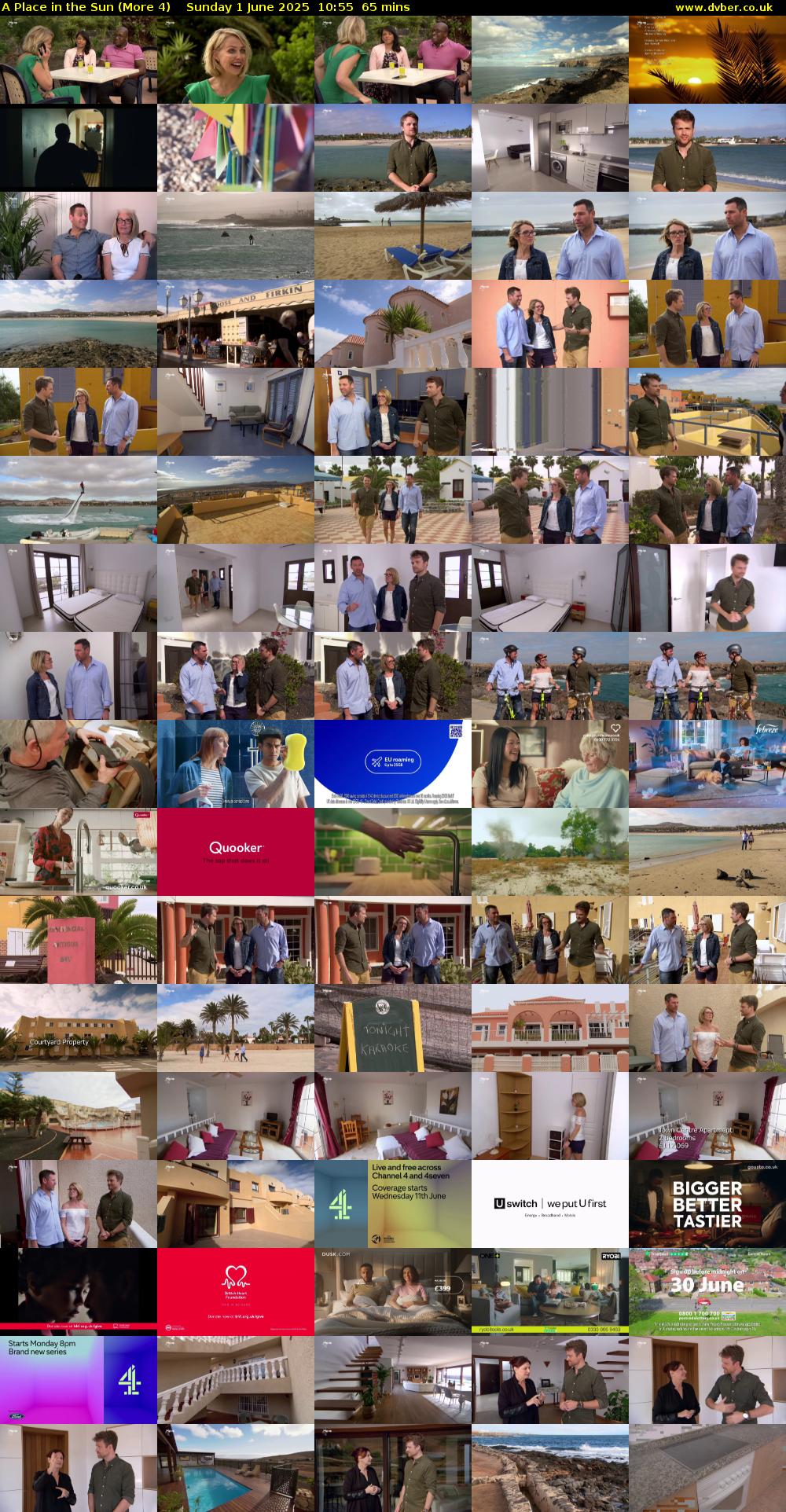 A Place in the Sun (More 4) Sunday 1 June 2025 10:55 - 12:00