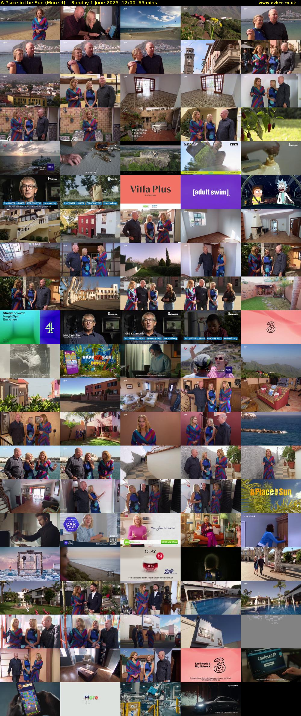 A Place in the Sun (More 4) Sunday 1 June 2025 12:00 - 13:05