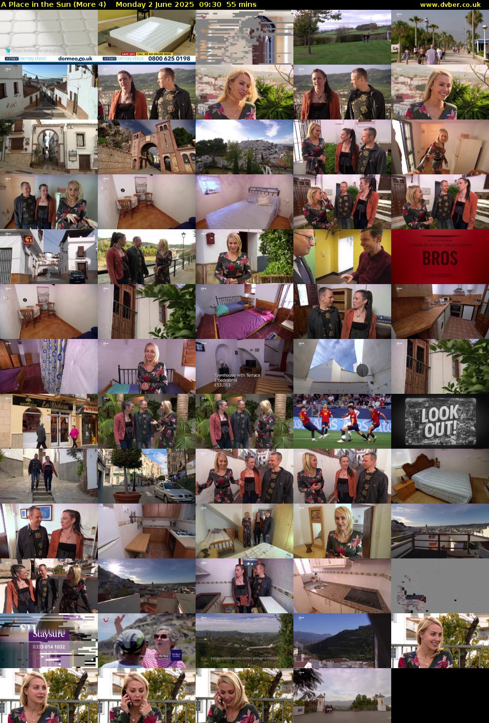 A Place in the Sun (More 4) Monday 2 June 2025 09:30 - 10:25