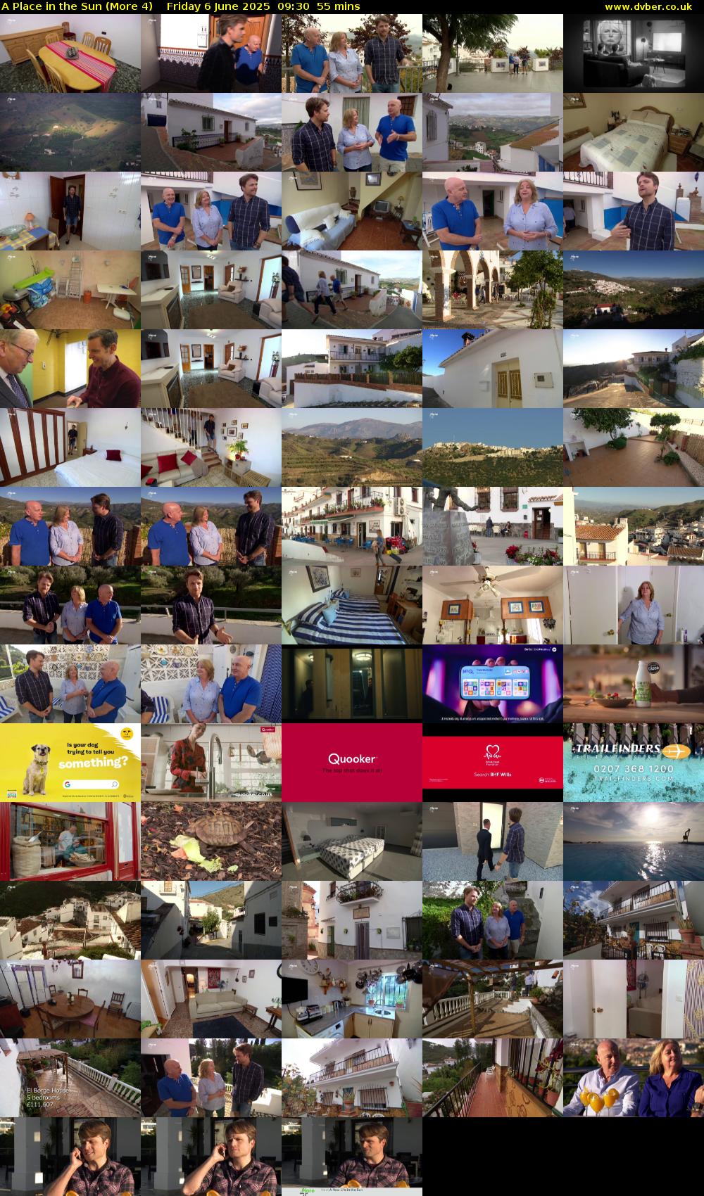 A Place in the Sun (More 4) Friday 6 June 2025 09:30 - 10:25