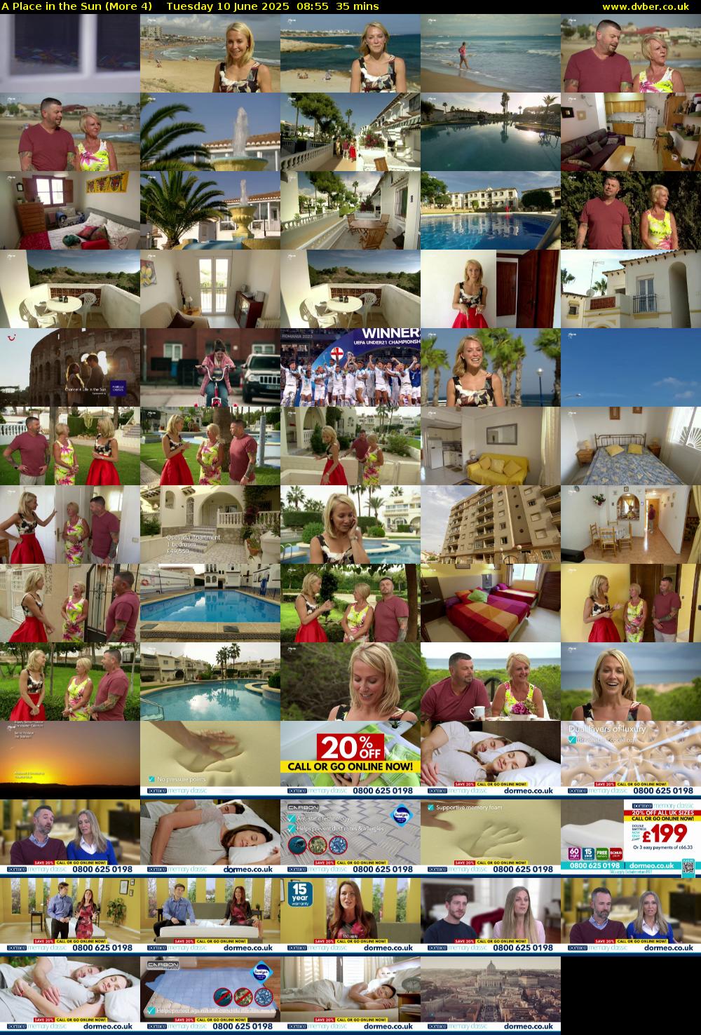 A Place in the Sun (More 4) Tuesday 10 June 2025 08:55 - 09:30